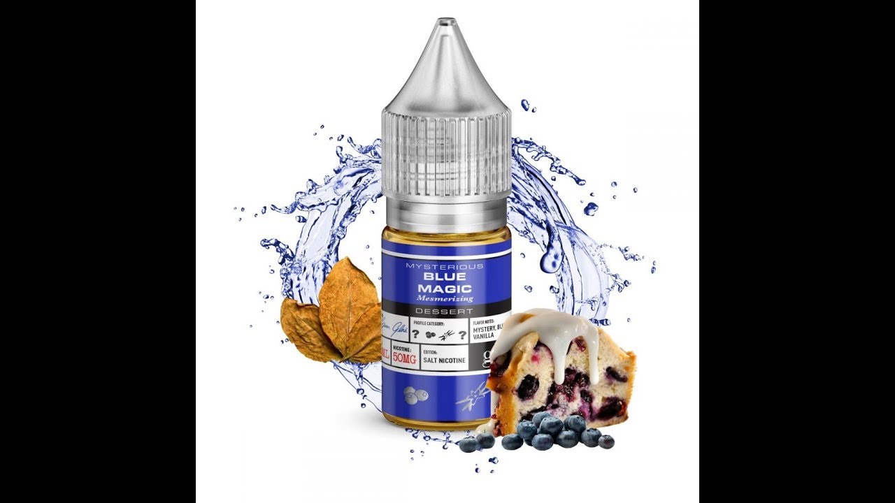 *NEW* GLAS BASIX NIC SALTS- BLUE MAGIC E LIQUID REVIEW