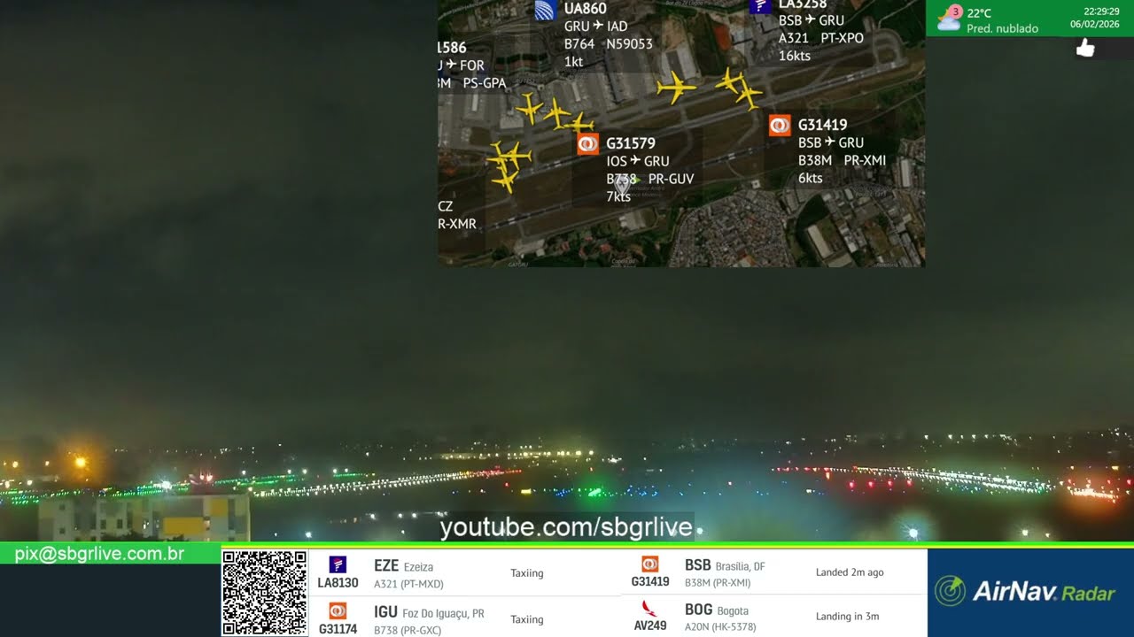 Live transmitida em 06/02/2026 noite