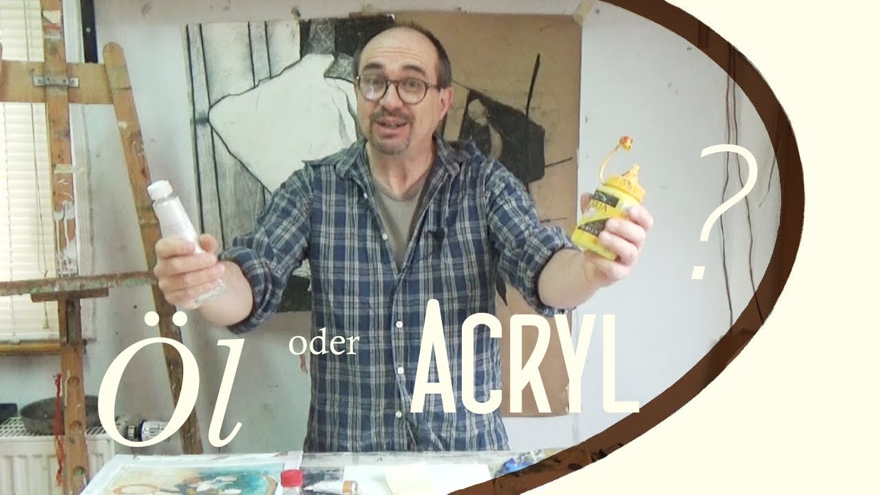 Farbvergleich: Acryl vs. wasservermalbare Ölfarben