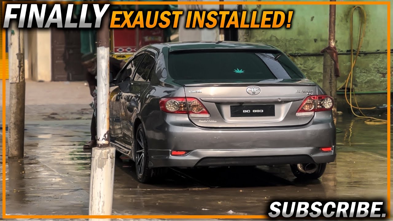 Finally exhaust installed ft Japanese style no plates / Gulsher e140