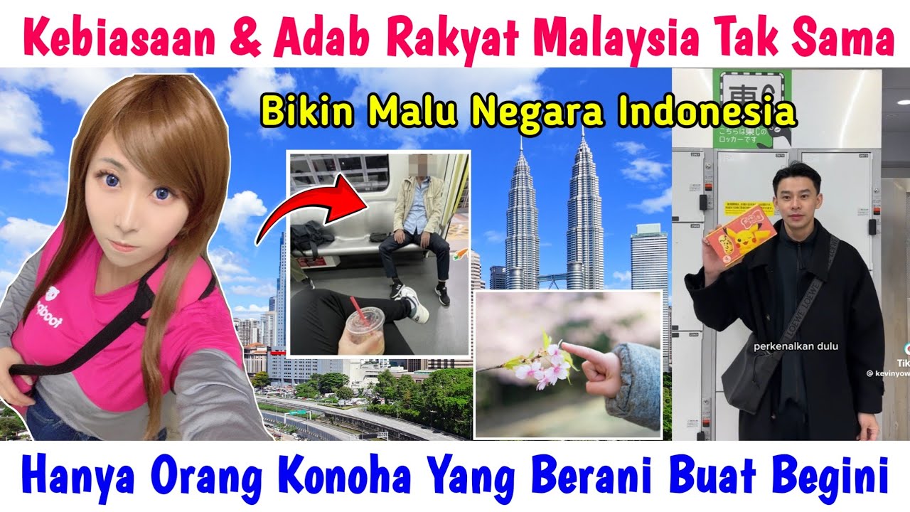 BUKTIKAN SENDIRI DI VIDEO INI, ADAB KEBIASAAN ORANG MALAYSIA VS INDONESIA di NEGARA ORANG!!