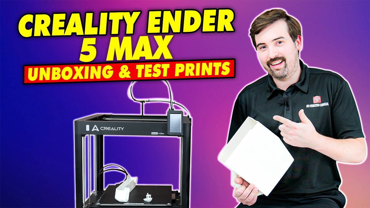 Creality Ender 5 Max - Unboxing & Test prints #3d #creality
