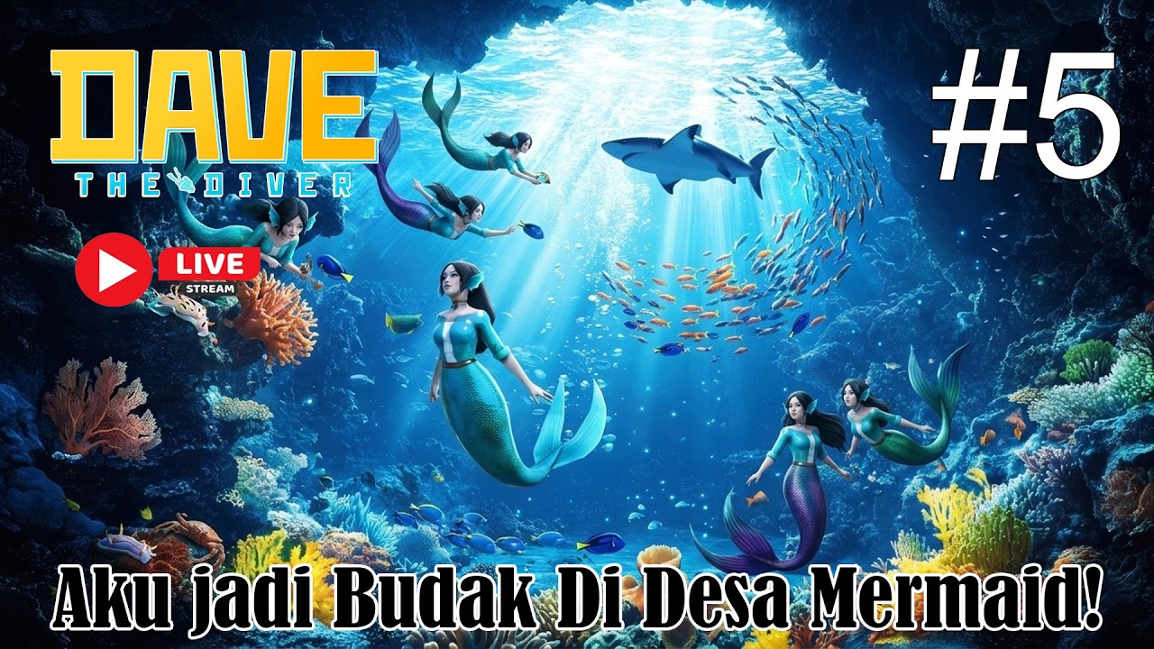 Aku Jadi Budak Para Mermaid, Setelah Masuk Desa Mereka! - Gameplay Dave The Diver Indonesia Pt.5