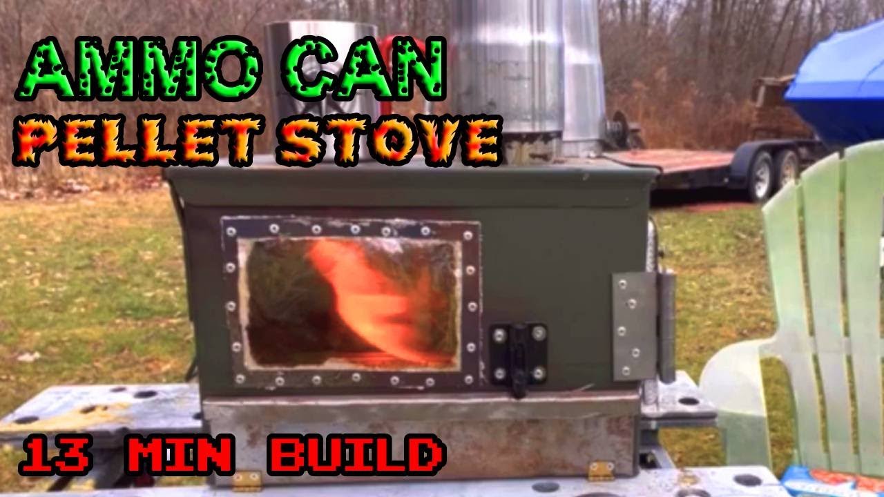 ENDLESS HEAT for Your Home WITHOUT Electricity | Ammo Can Gravity Feed Pellet Stove for Off-Grid