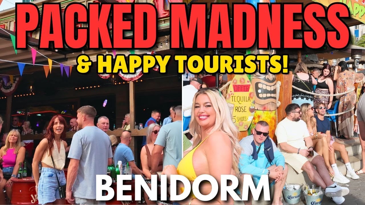 Benidorm - PACKED Pubs, Bars & Happy Tourists! 😯🍻┃It's a Busy WEEKEND!