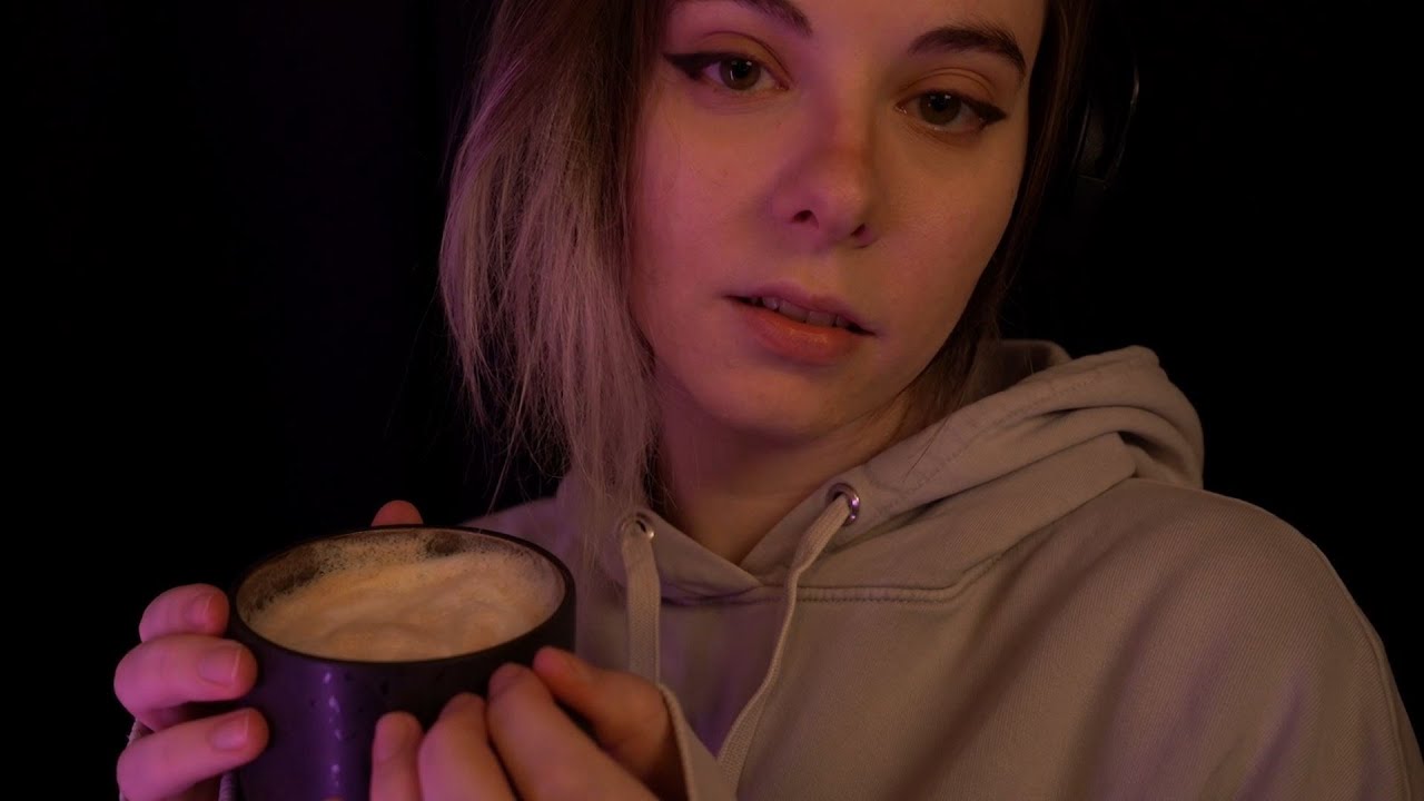 whispered ASMR | have a cozy Cup of Coffee with me - rain, ramble
