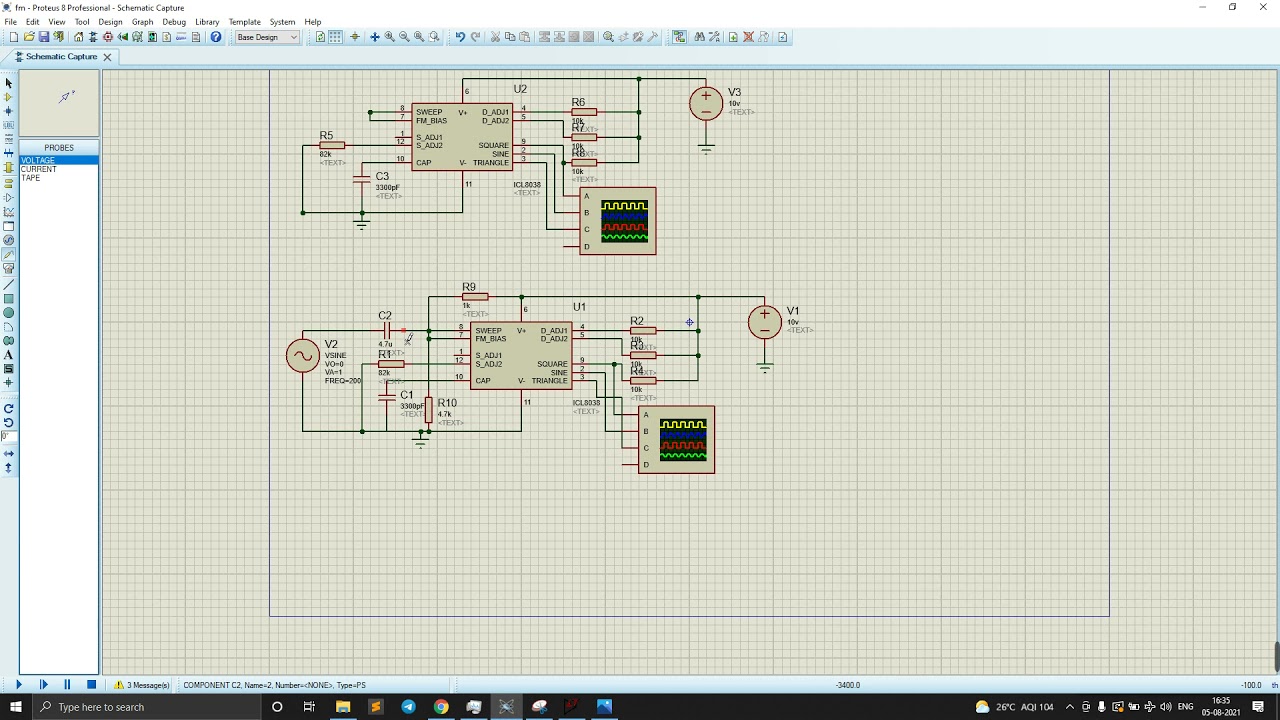 FM modulation using IC8038