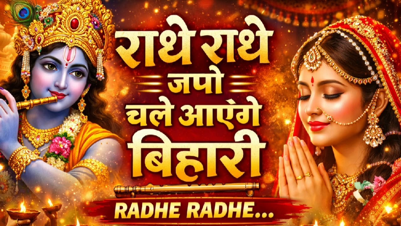 राधे राधे जपो चले आएंगे बिहारी | Radhe Radhe Japo Bhajan | Beautiful Radha Krishna Bhajan | Peaceful