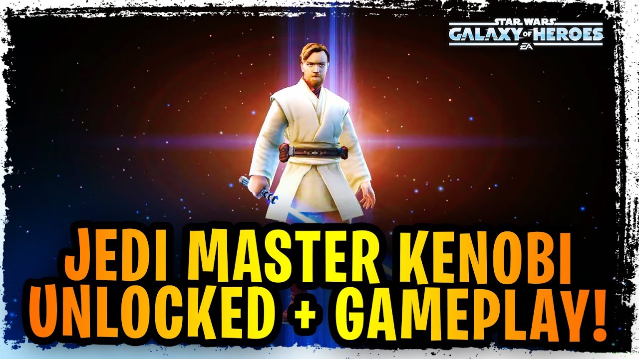 JEDI MASTER KENOBI UNLOCKED + GAMEPLAY INITIAL TESTING! Full Auto Rey + Kylo and Solo SEE!  | SWGoH