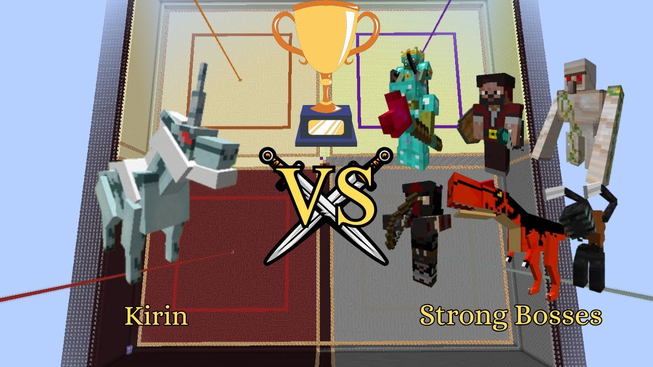 Kirin vs Strong Bosses | Minecraft 1.6.4