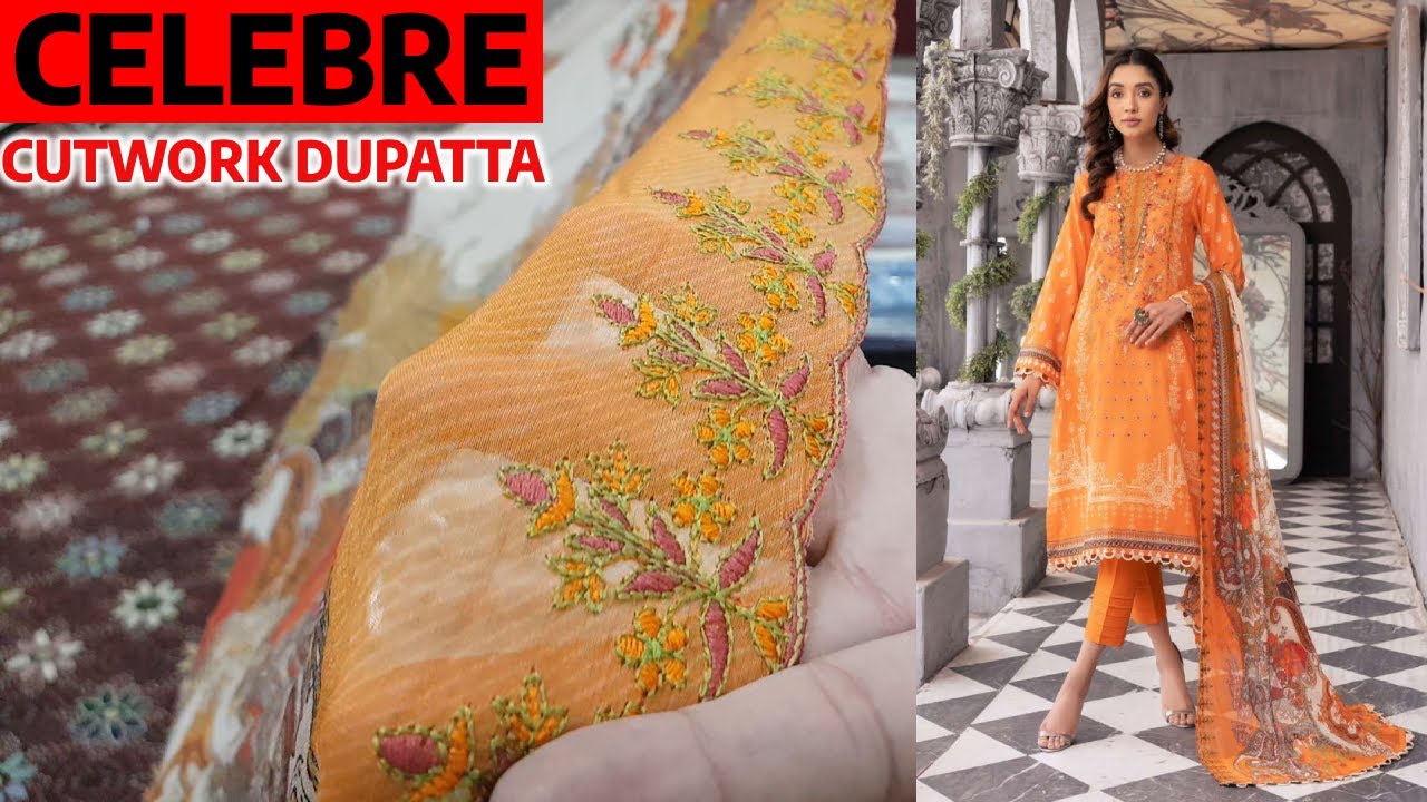 CELEBRE by LALA | Cutwork Embroidered Luxury Lawn Eid Collection 2024