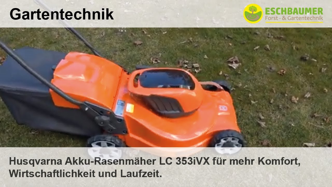 Husqvarna Akku-Rasenmäher LC 353iVX für mehr Komfort, Wirtschaftlichkeit und Laufzeit.