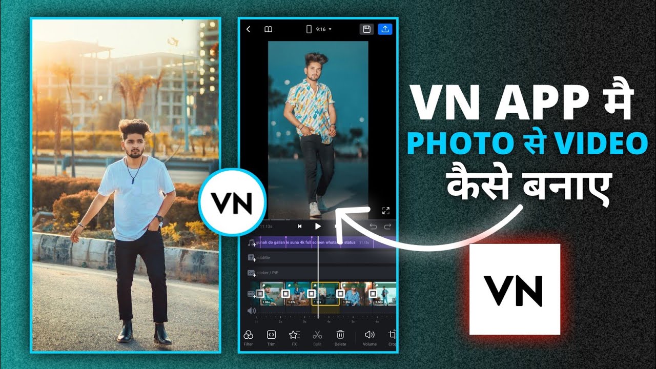 How To Make Photo Video In Vn App | Photo Se Video Kaise Banaye Song Ke Sath | Vn Video Editor
