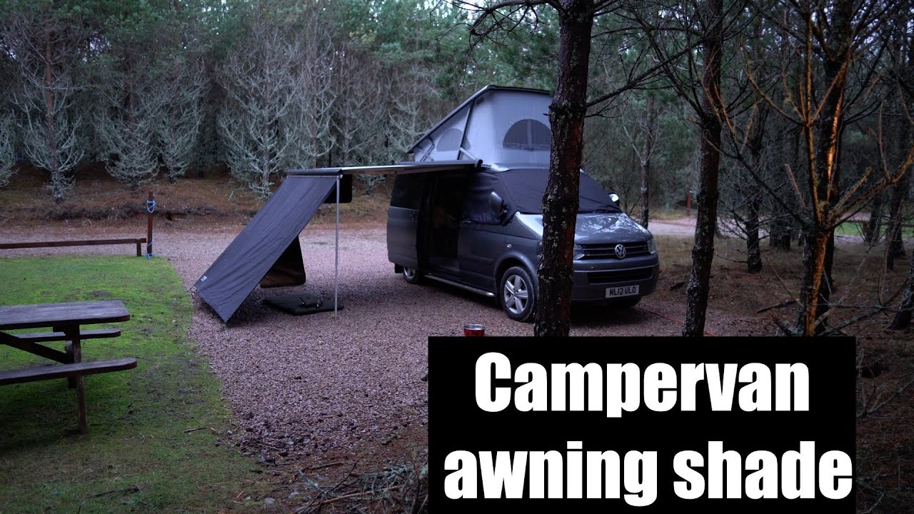 Cysgod awning shade review | VW T5 California Campervan