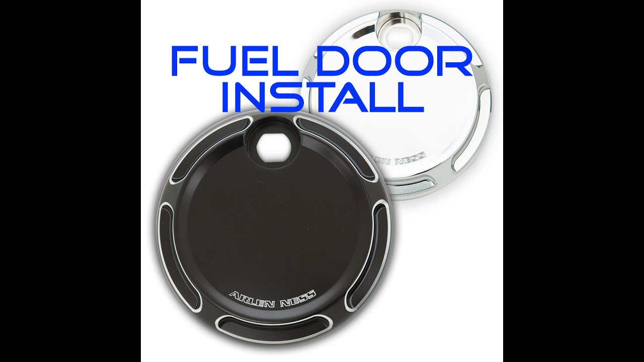 Arlen Ness Harley Davidson motorcycle fuel door Installation Tutorial