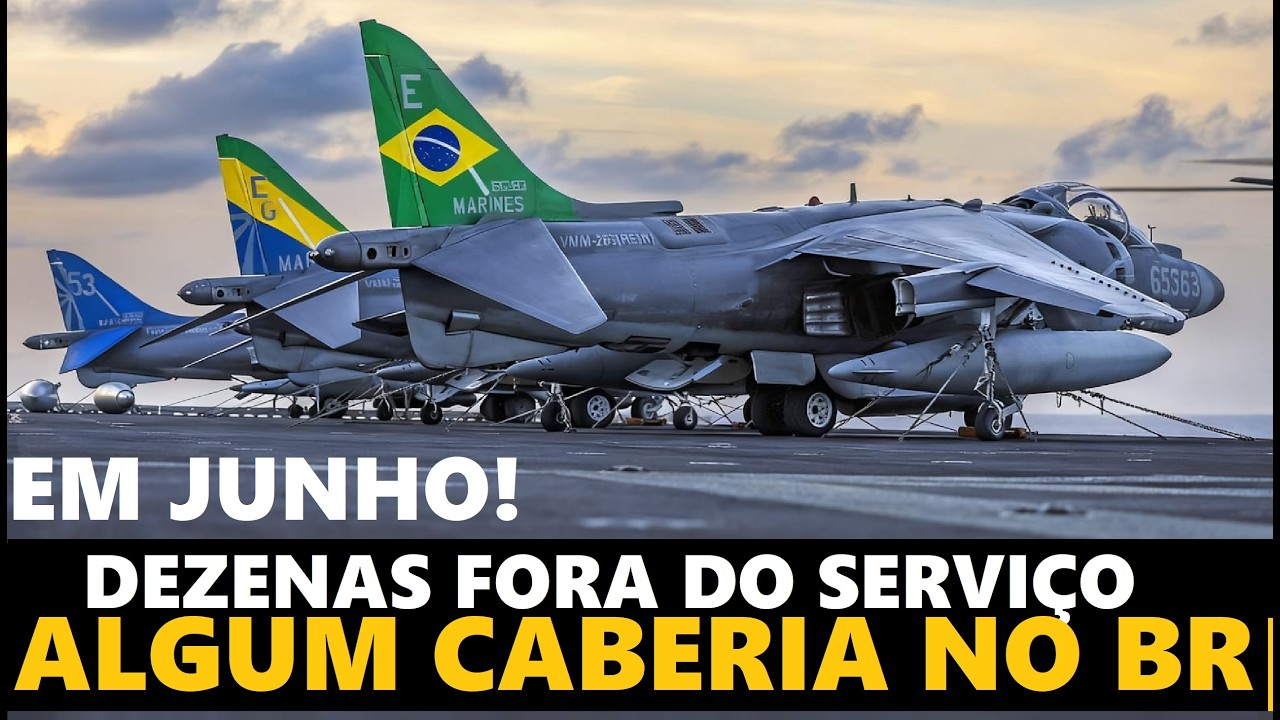 DEZENAS de CAÇAS retirados do SERVIÇO, algum caberia no BRASIL!?