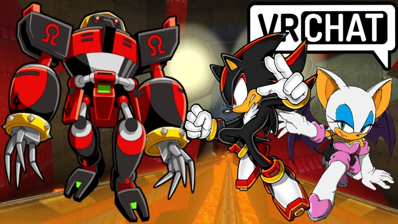Shadow & Rouge vs Omega in Lava Shelter | #vrchat