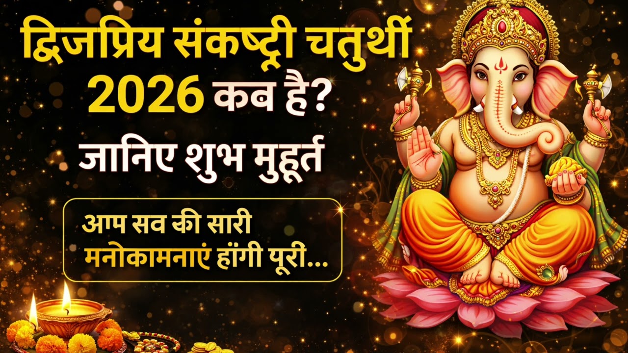 द्विजप्रिय संकष्टी चतुर्थी 2026: तिथि, शुभ मुहूर्त और चंद्रोदय समय | Sankashti Chaturthi 2026