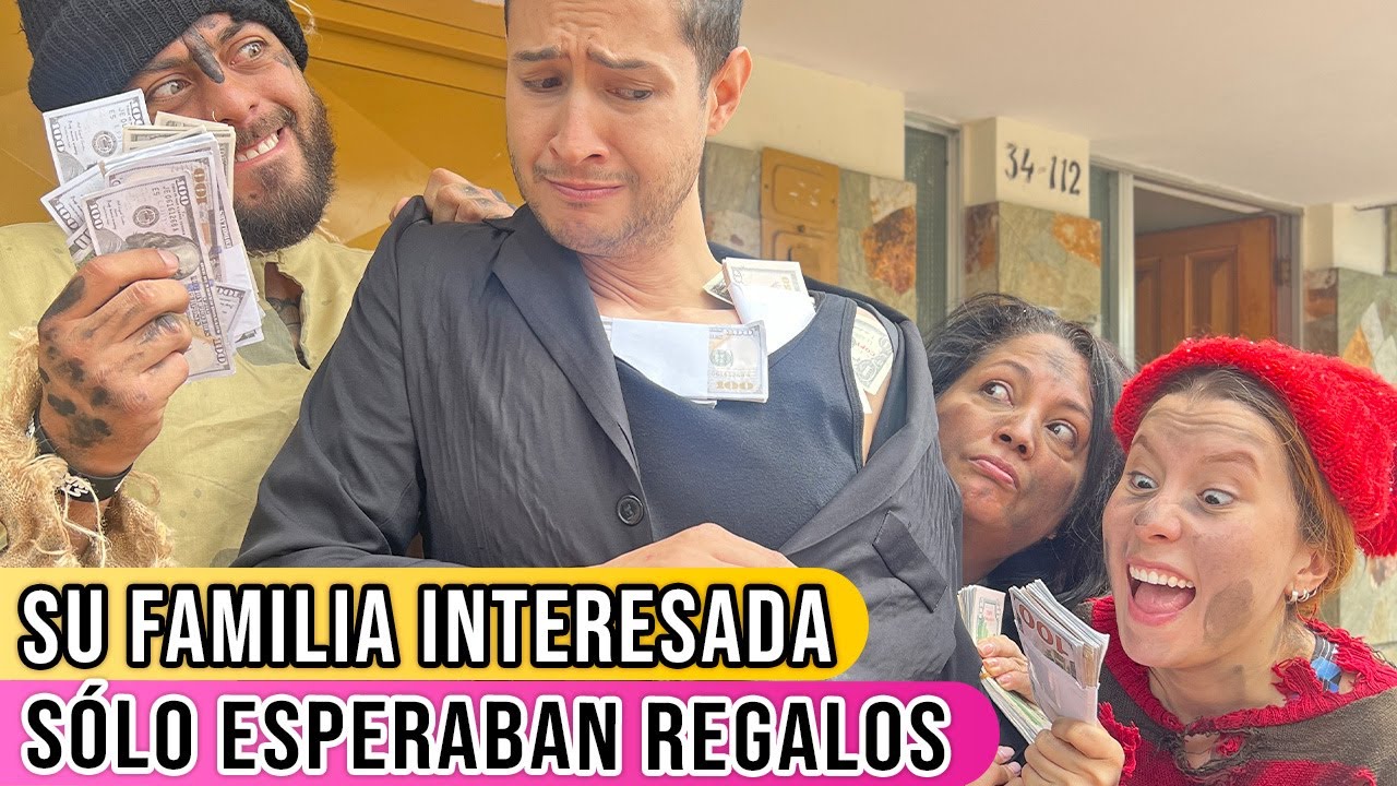 Su familia interesada solo le importaron los regalos de su viaje