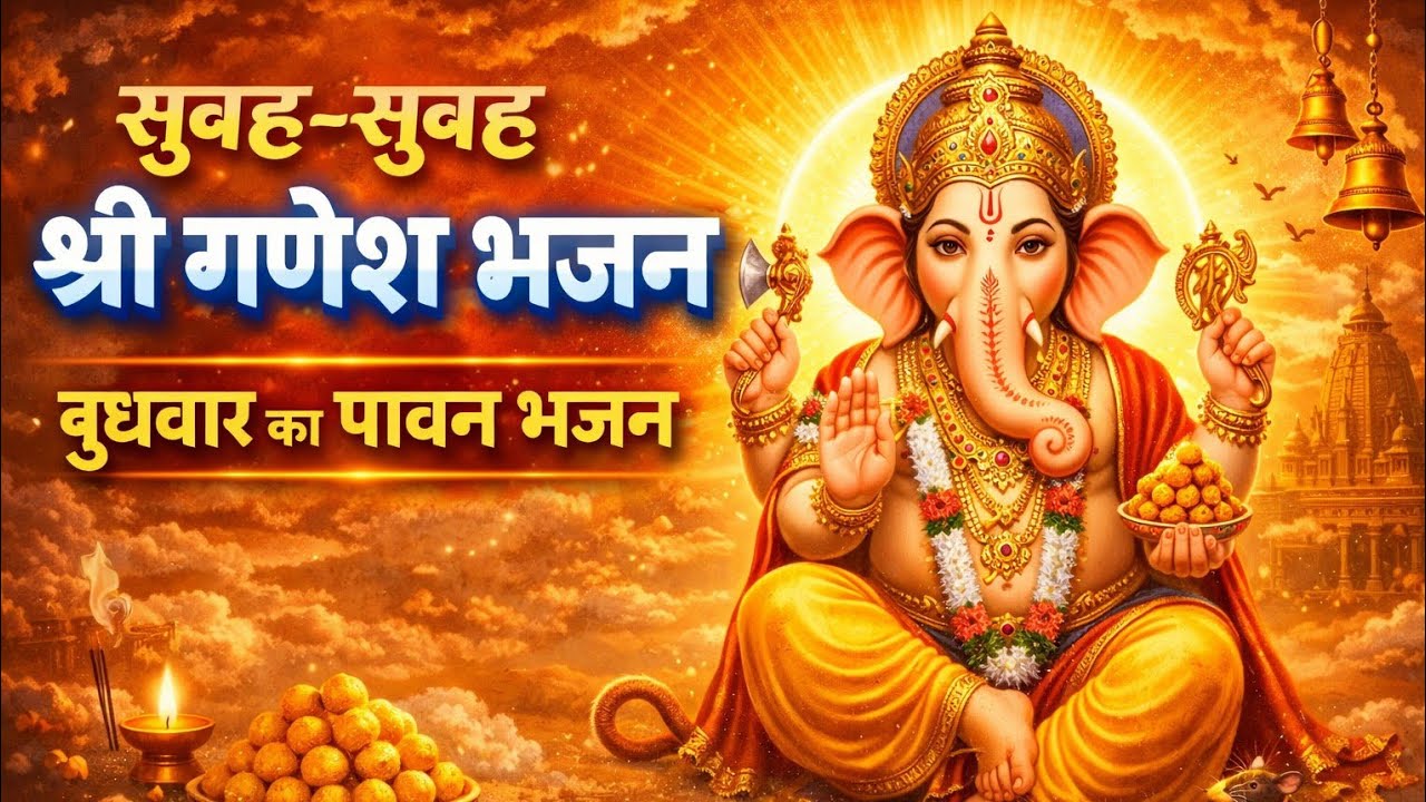 बुधवार स्पेशल श्री गणेश भजन | सुख-समृद्धि देने वाला भजनसुबह की शुरुआत गणपति बप्पा के भजन से |