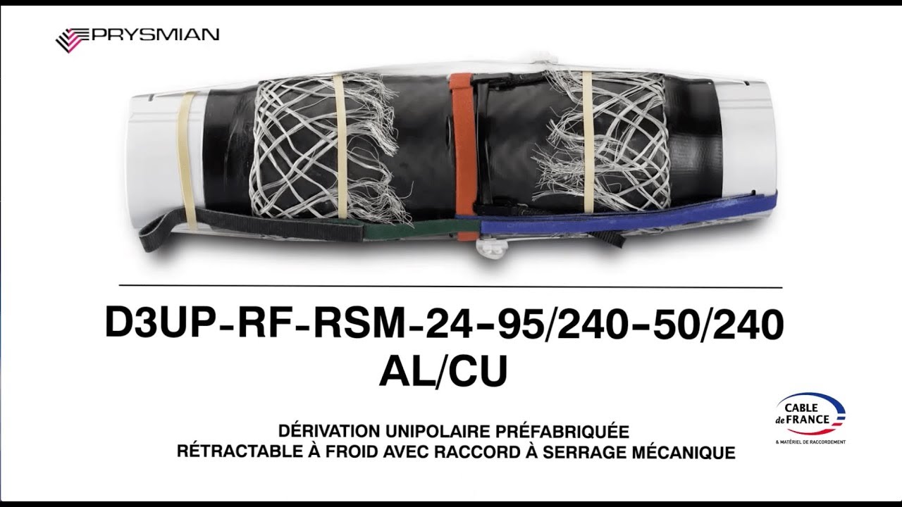 Les tutos du Prysmian Club // Réaliser une dérivation unipolaire préfabriquée rétractable à froid