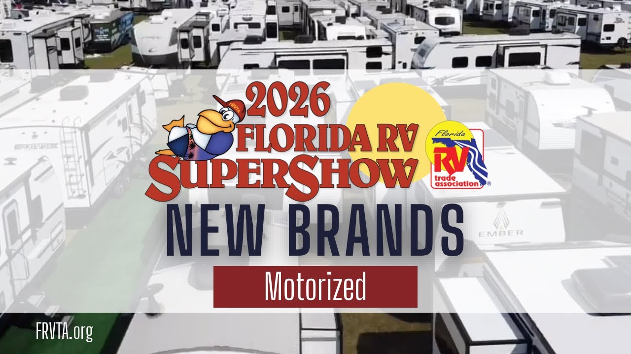 Новые бренды моторизованной техники на выставке Florida RV SuperShow 2026.