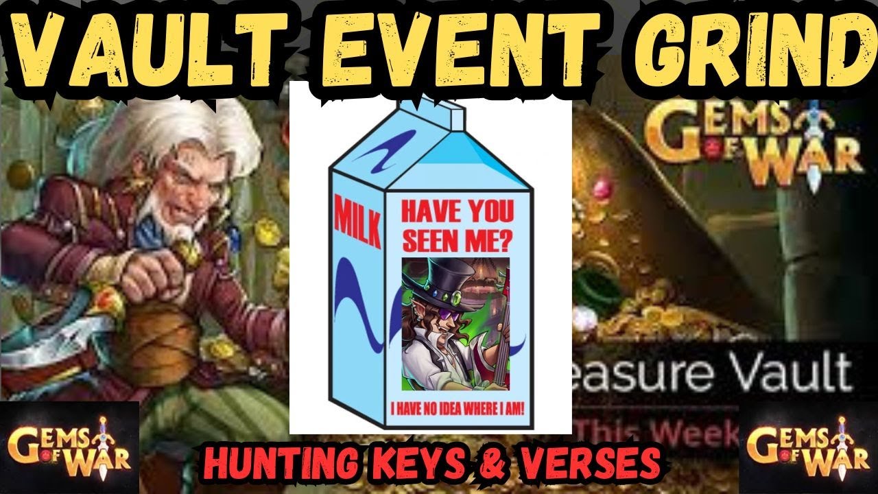 Vault Event Grind hunting keys & verses via gnomes & gaps | Gems of War Live 9/12/2025