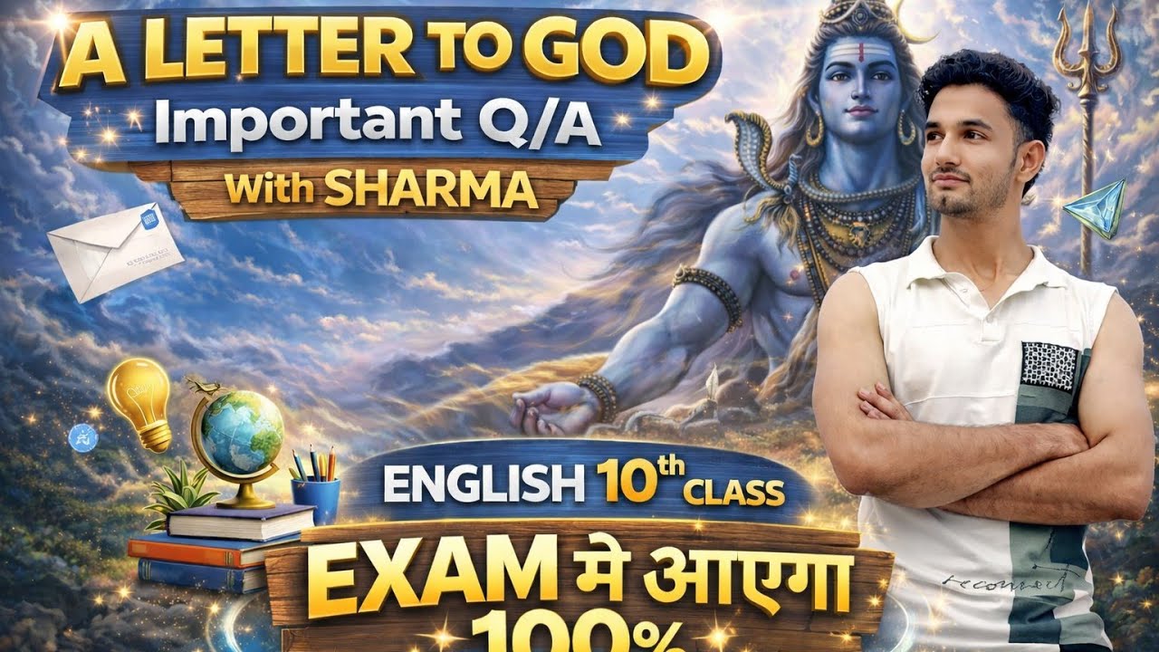 Important Questions For Board examination Class 10th (A letter to God)  #class #10th #boardexam 