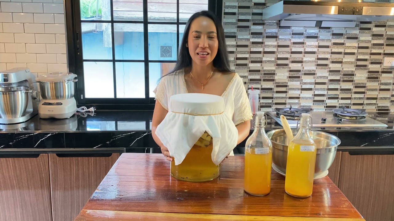 การทำแอปเปิลหมักแบบไม่มีหัวเชื้อ ชาวคีโต โลคาร์บต้องลอง  homemade Apple cider vinegar ACV