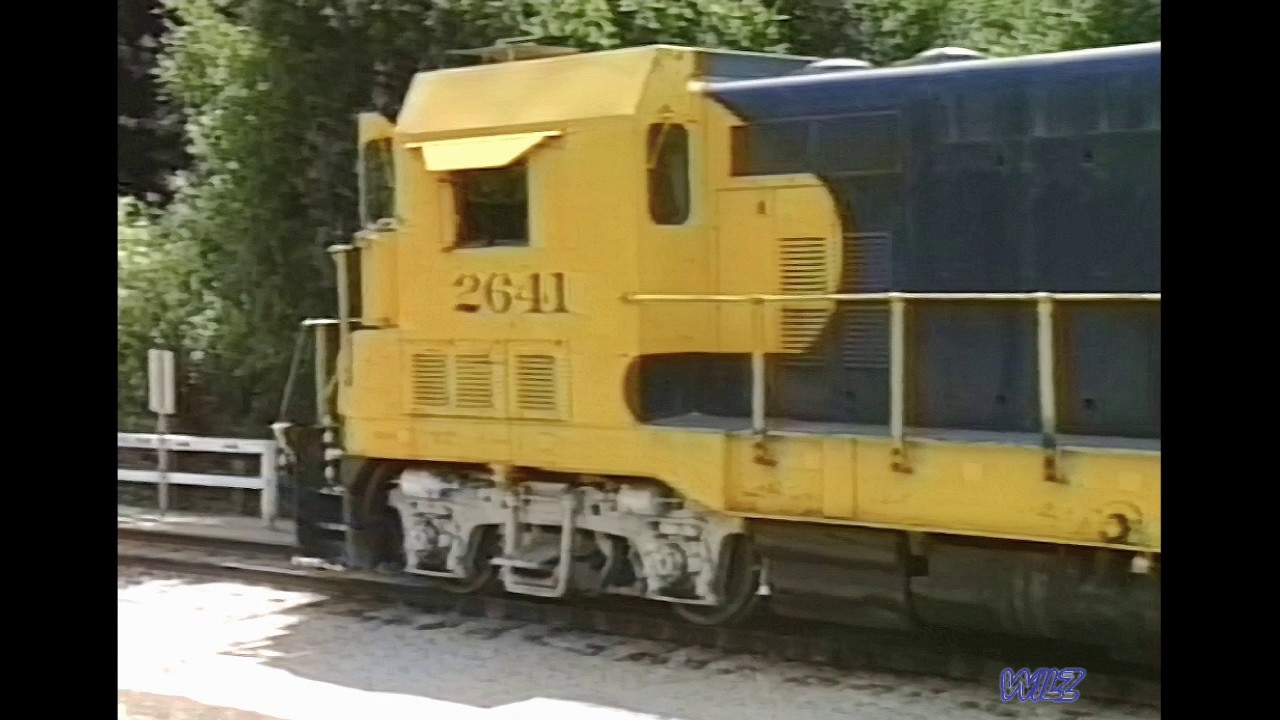 Roaring Camp & Big Trees Shay #7 and Santa Cruz Big Trees & Pacific CF7s (in ATSF livery) 1987