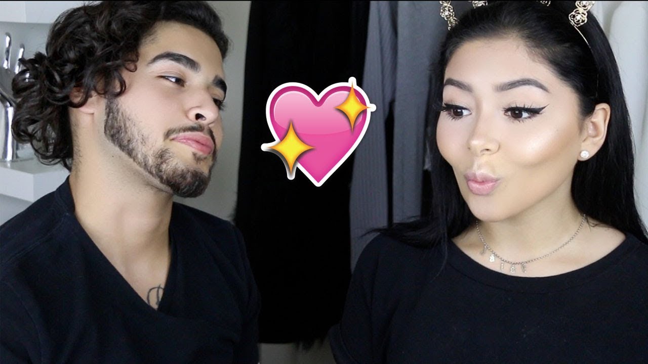 Boyfriend Does My Makeup Challenge | Daisy Marquez