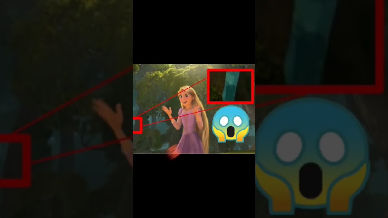 slender man found in diseny movies 😰#frozen#tangled#rupenzel