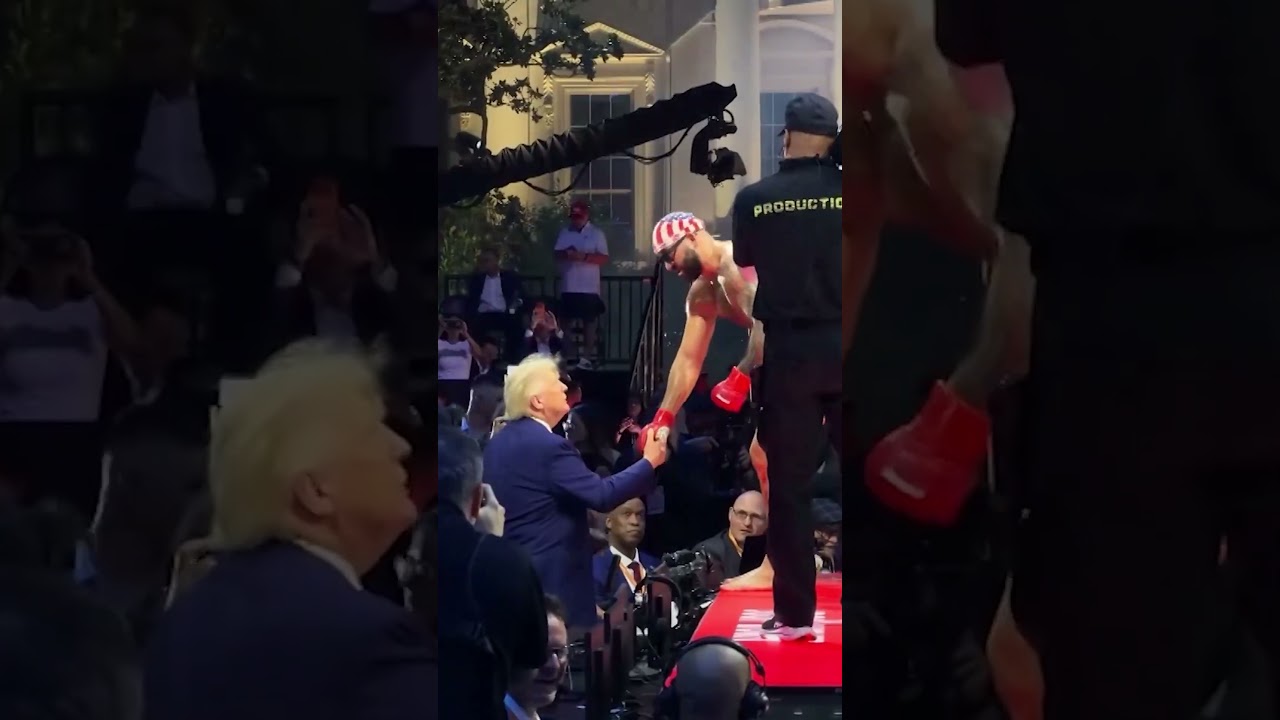 Trump hosts UFC fights on White House lawn