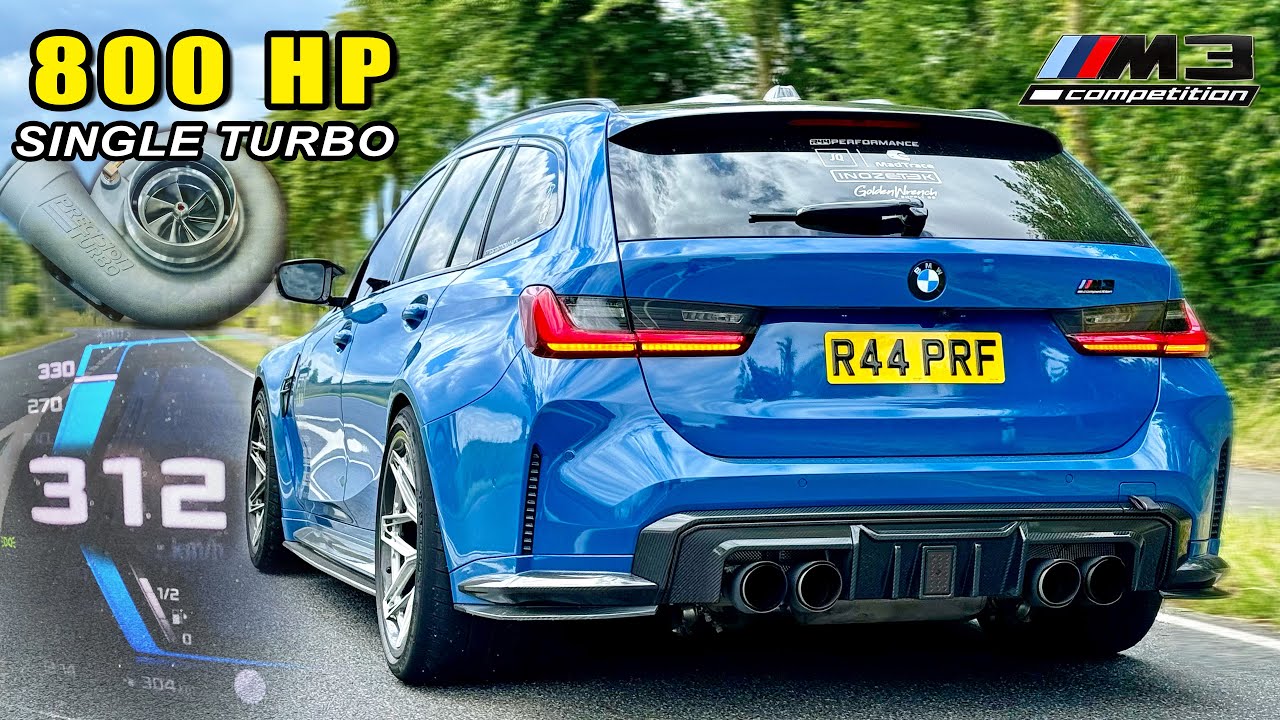 SINGLE TURBO BMW M3 TOURING // 0-100 100-200 200-300 & INSANE SOUND