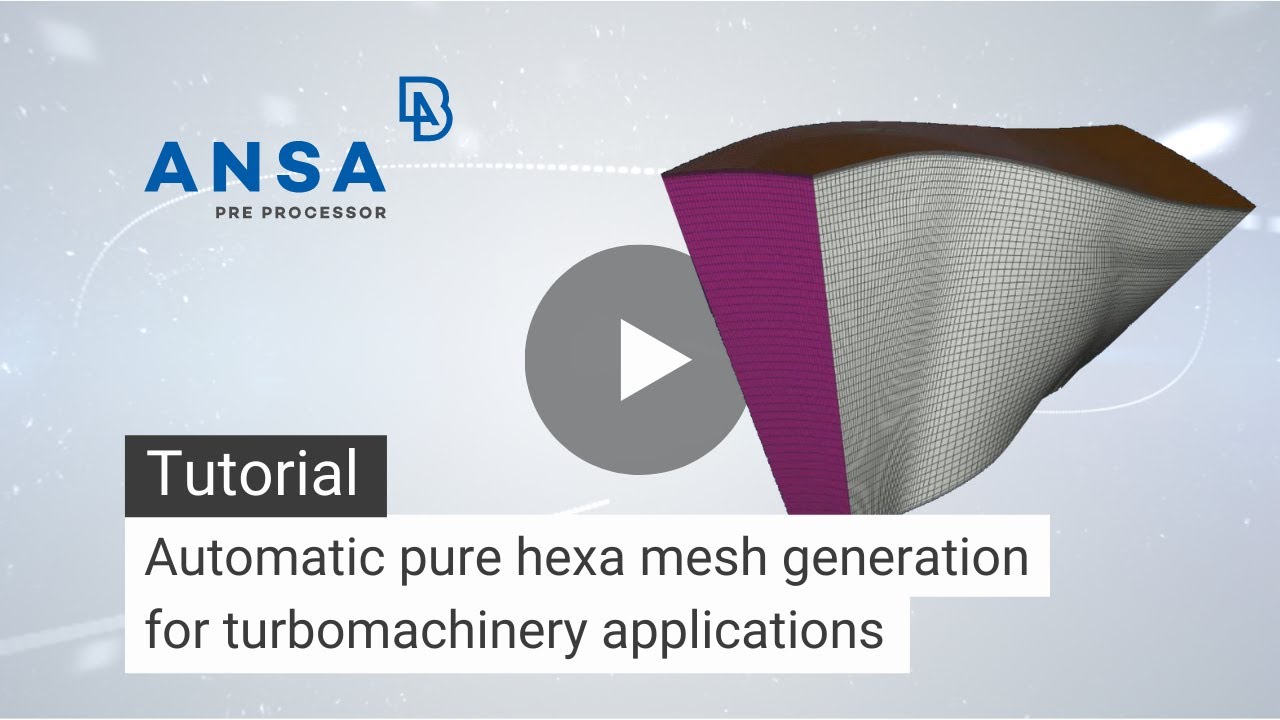 Automatic pure hexa mesh generation for turbomachinery applications