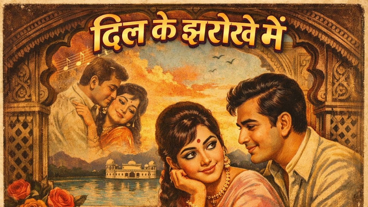 दिल के झरोखे में | Retro Romance | Timeless Hindi Song Vibes | Vintage Love Feel