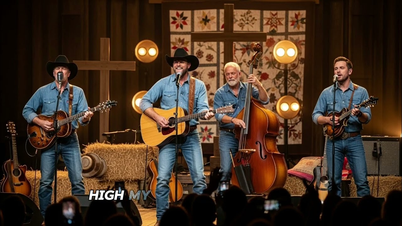 Country Gospel Music - My Cup Is Running Over-Lyrics Video /