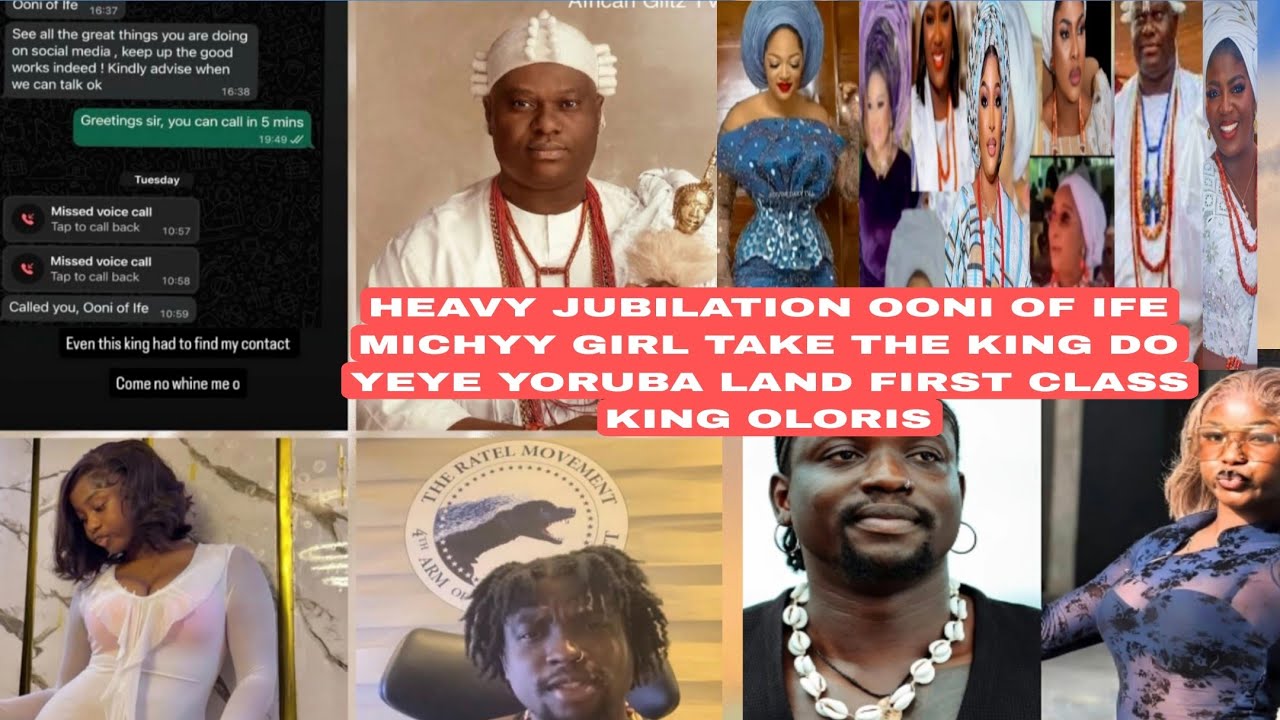 HEAVY JUBILATION OONI OF IFE MICHYY GIRL TAKE THE KING DO YEYE YORUBA LAND FIRST CLASS KING OLORIS