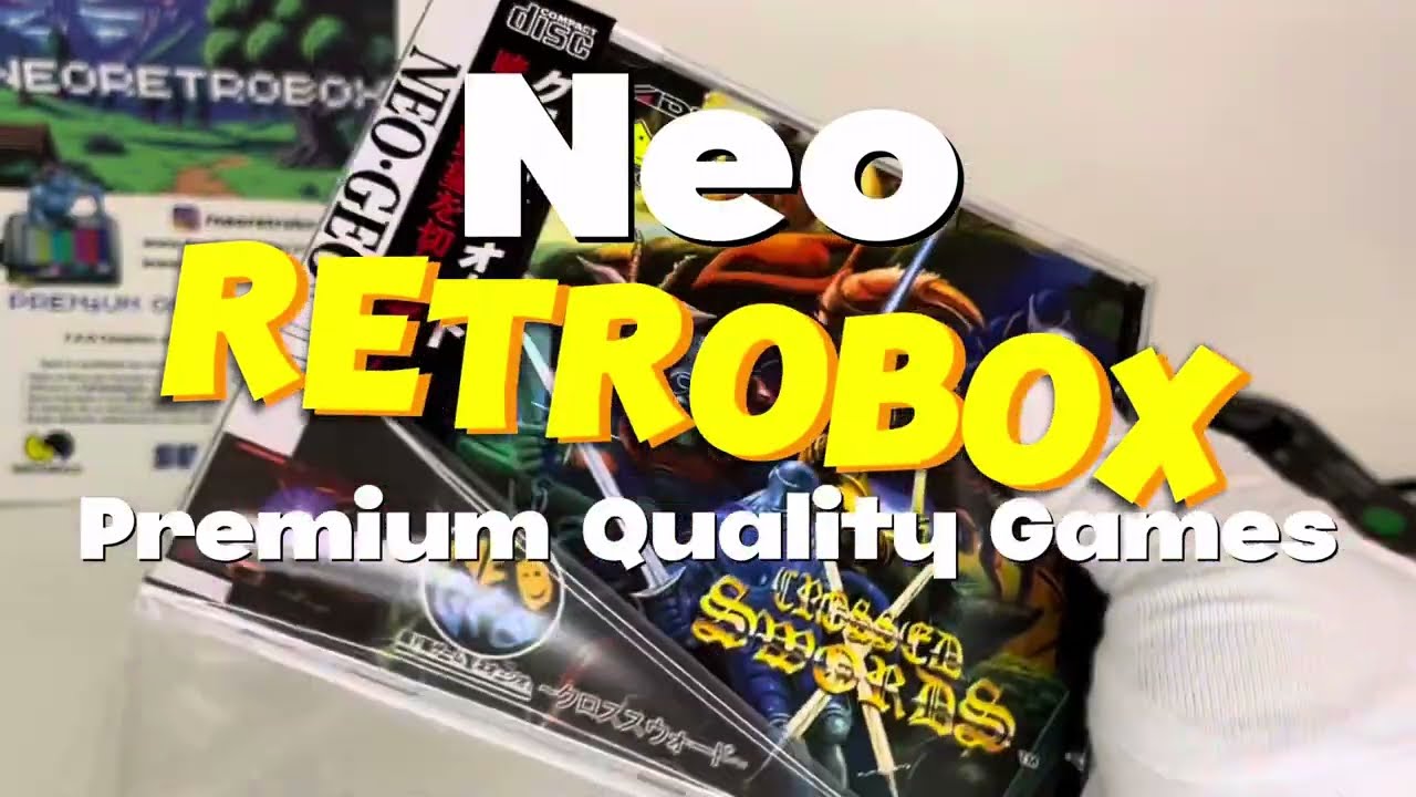 Unboxing Crossed Swords versão Premium Neoretrobox para NEOGEO CD e Neogeo CDZ