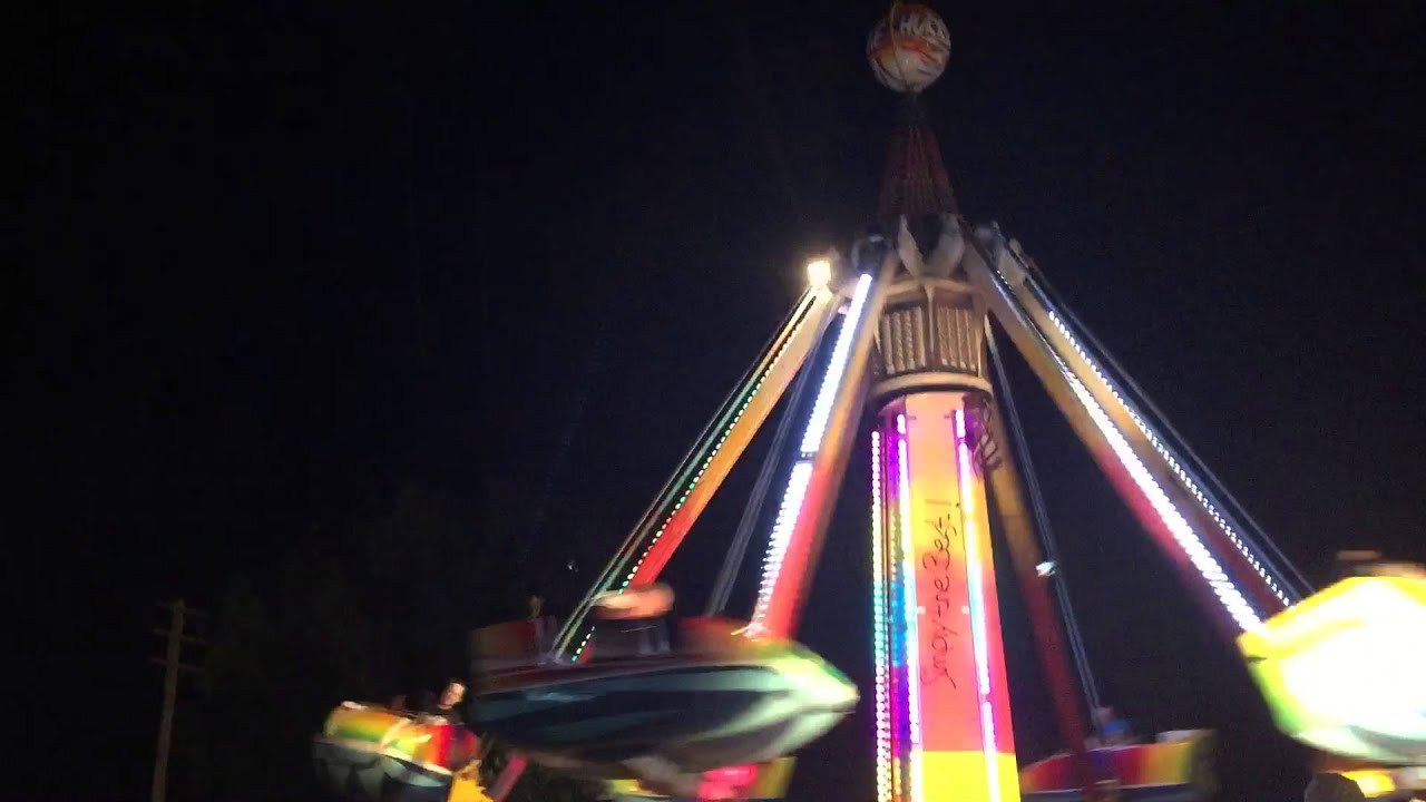 The hurricane ride off ride pov at The Inverell show