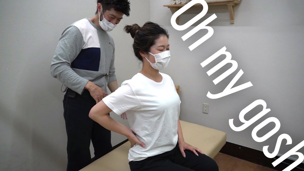 【神回　リアクション】(特別版)ここまで反応してくれると整体冥利に尽きます！！身体チェックとボキボキ。『Y-strap』+全身ボキボキ整体！クリアな関節音もお楽しみください@ボキアートch