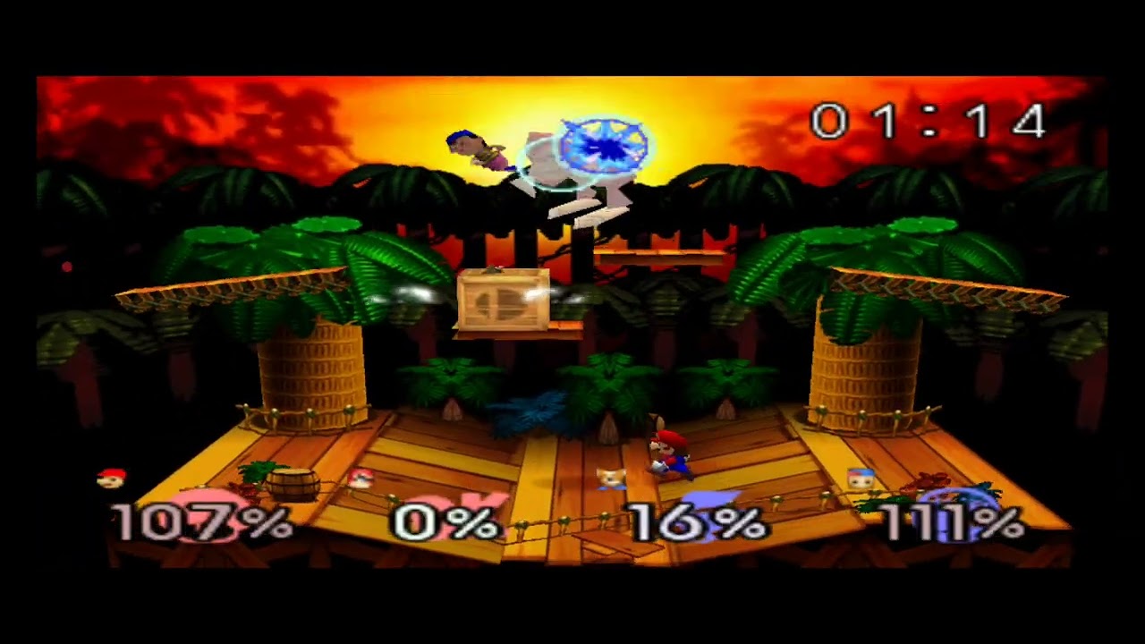 Super Smash Bros 64 Batallas - Equipo Mario y Donkey Kong