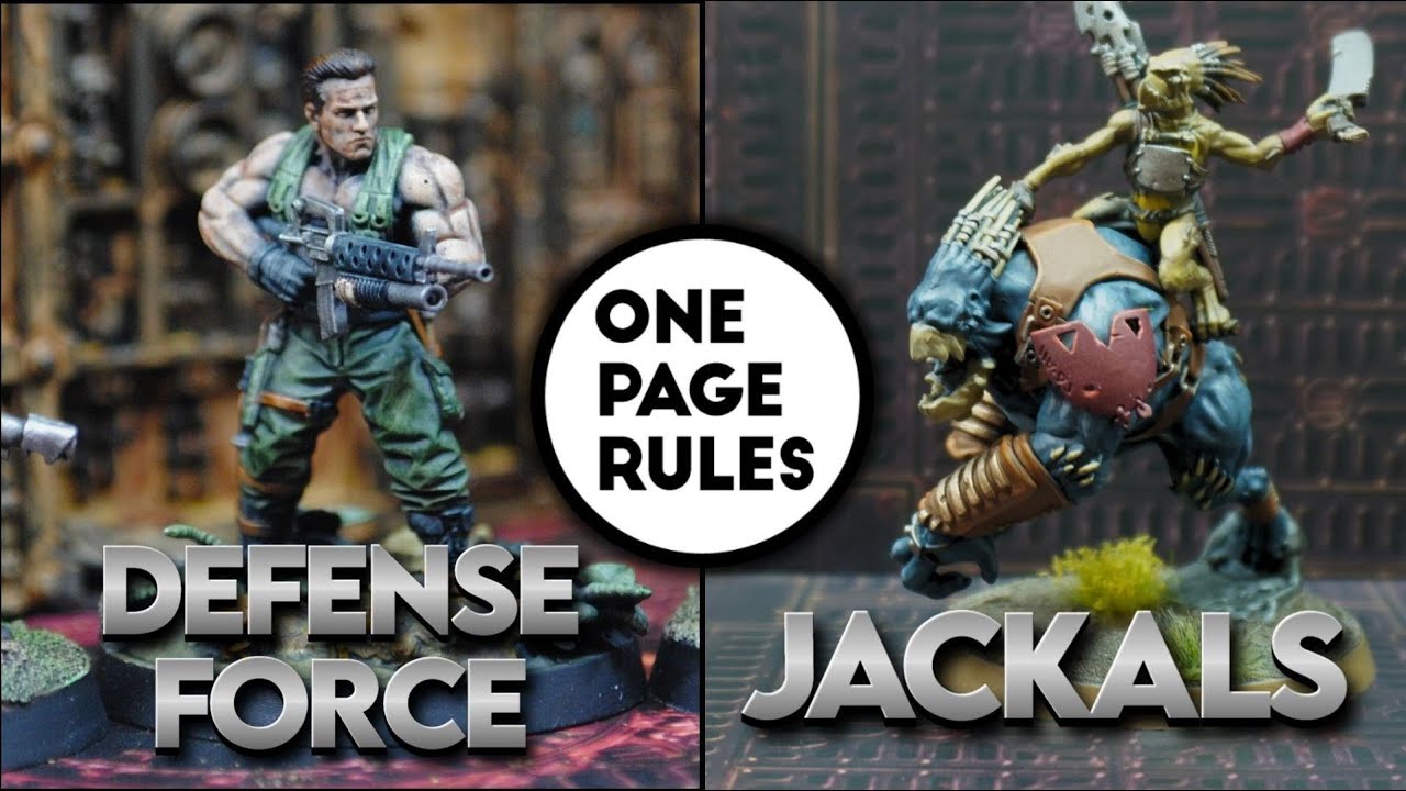 Jackals v. Human Defense Force - Grimdark Future Firefight, 300 pts.