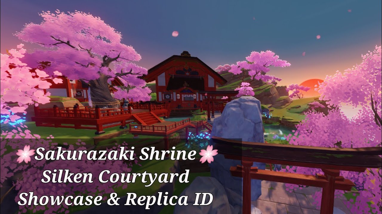 Silken Courtyard 🌸 Sakurazaki Shrine🌸 || Serenitea Pot/塵歌壺 || Genshin/原神