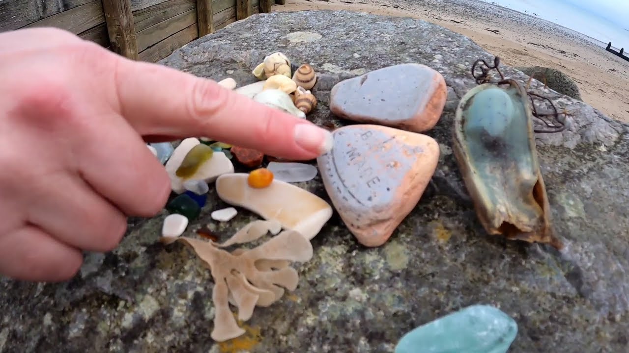Wonderful Finds At LOW tide On Pottery Beach - Mudlark to art created