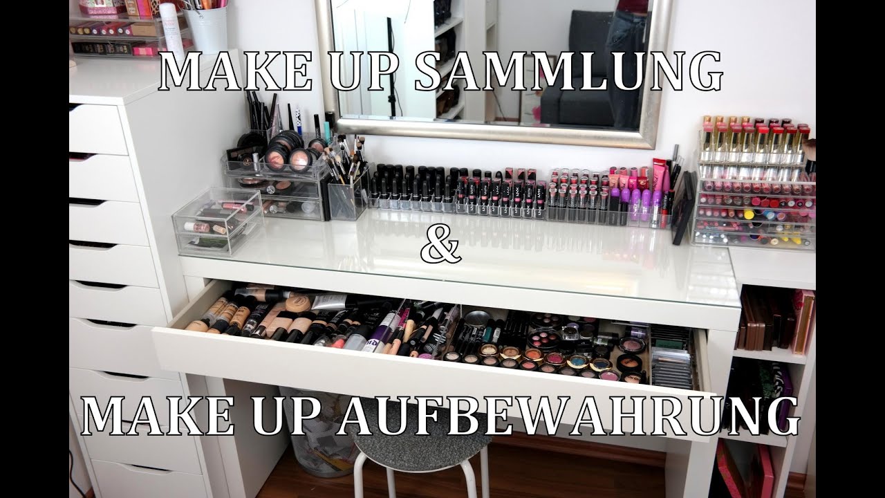 MAKE UP SAMMLUNG & AUFBEWAHRUNG - Mein Schminktisch - Update - Ikea Möbel Alex & Malm