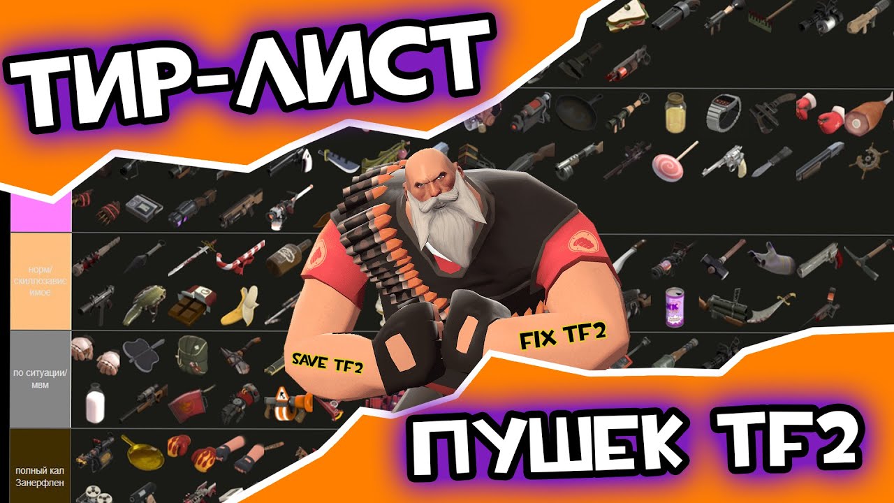 ТИР ЛИСТ ОРУЖИЙ в TF2! #Fixtf2 #Savetf2