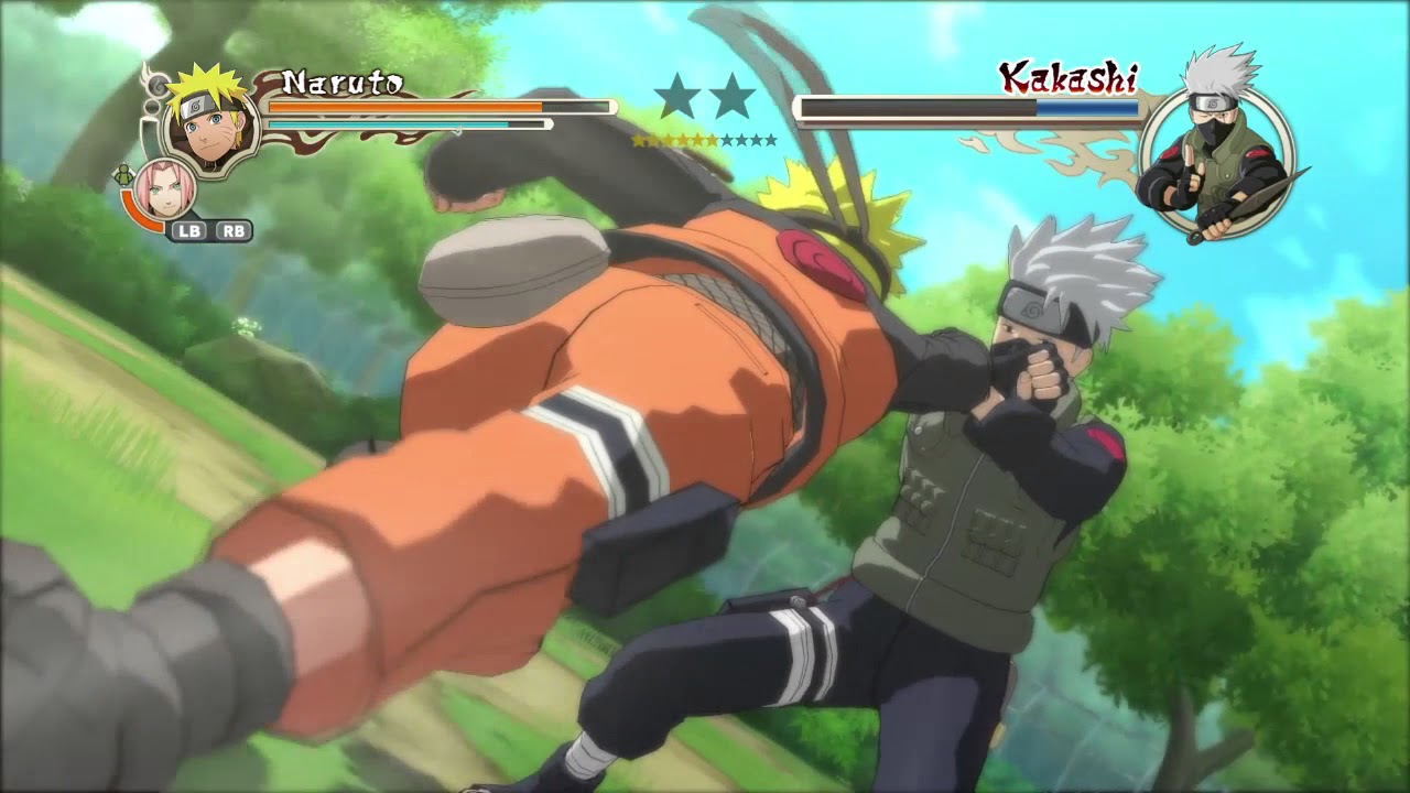Naruto Ninja Storm 2: Primera Batalla, Naruto vs Kakashi