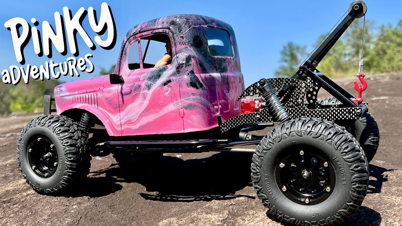 Hydro Dipped Brushless Carbon Fiber RC Rock Crawler Tow Truck