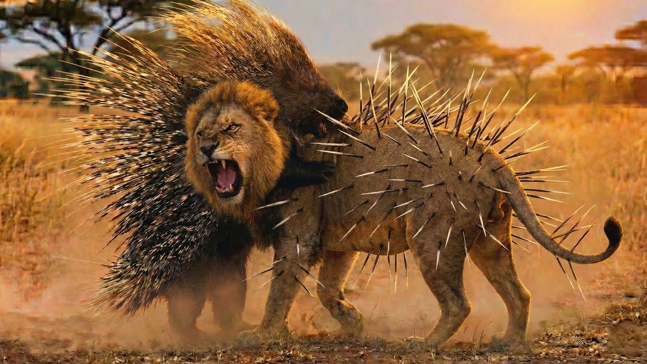 The Unbreakable: Porcupine Survives Lion, Python & Wild Dogs | Animal Fight